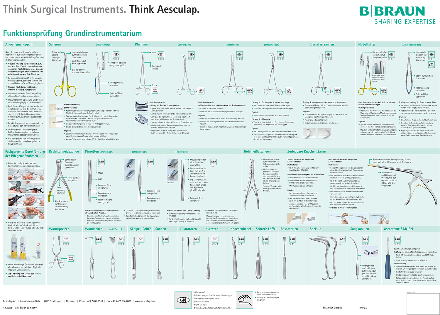 Poster: Funktionsprüfung Grundinstrumentarium