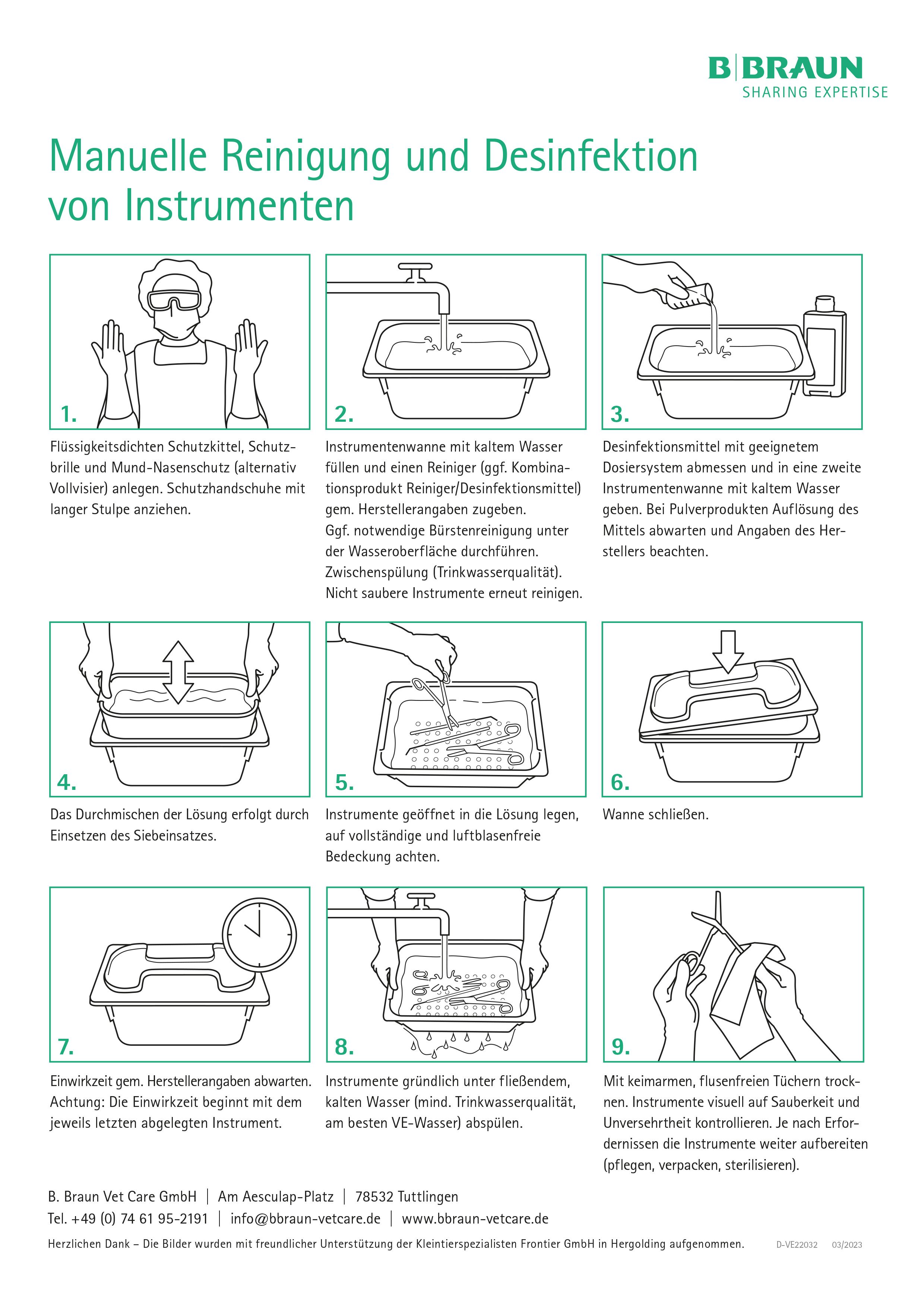 Step-by-Step Anleitung: Manuelle Reinigung und Desinfektion von Instrumenten